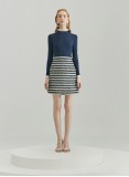 OMBRE KNIT DRESS (NAVY)