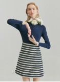 OMBRE KNIT DRESS (NAVY)