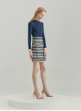 OMBRE KNIT DRESS (NAVY)