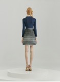 OMBRE KNIT DRESS (NAVY)