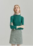 OMBRE KNIT DRESS (GREEN HOUNDSTOOTH)