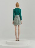 OMBRE KNIT DRESS (GREEN HOUNDSTOOTH)