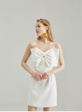 SILVANA BOWTIE DRESS (WHITE)