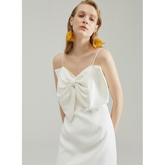 SILVANA BOWTIE DRESS (WHITE)