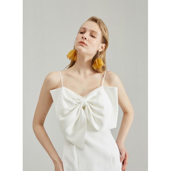 SILVANA BOWTIE DRESS (WHITE)