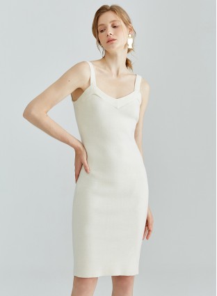 LOUISA KNIT DRESS (IVORY)