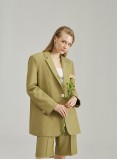 MACADAMIA BLAZER&SHORTS (PISTACHIO GREEN)