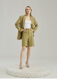 MACADAMIA BLAZER&SHORTS (PISTACHIO GREEN)