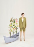 MACADAMIA BLAZER&SHORTS (PISTACHIO GREEN)