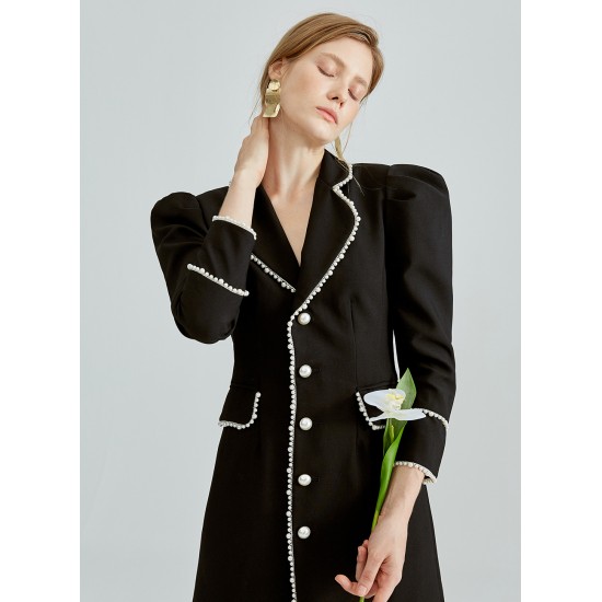 VALENCIA BLAZER DRESS (BLACK)