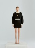 GIRAFFE KNIT TWO-PIECE (BLACK)