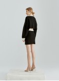 GIRAFFE KNIT TWO-PIECE (BLACK)