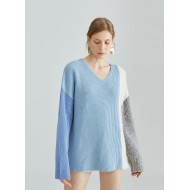 MELI KNIT JUMPER (BLUE & GREY)