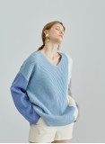 MELI KNIT JUMPER (BLUE & GREY)