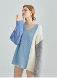 MELI KNIT JUMPER (BLUE & GREY)