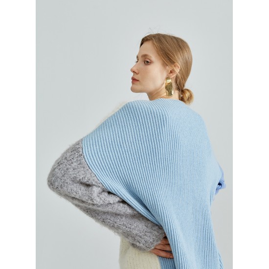 MELI KNIT JUMPER (BLUE & GREY)