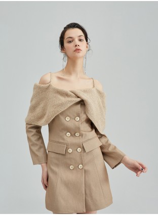 STARRING BLAZER DRESS (CAMEL)