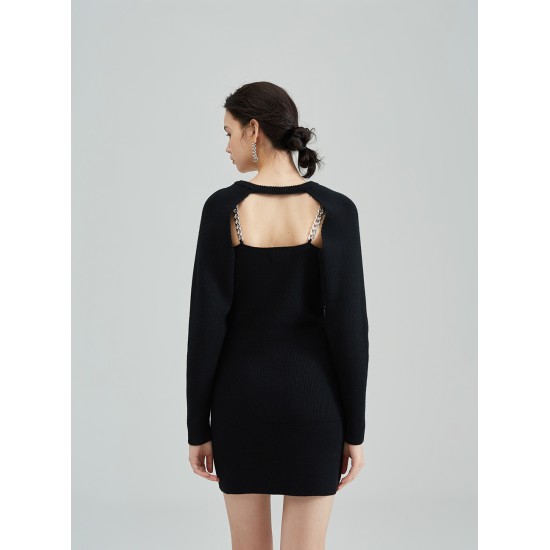 COPIHUE KNIT TWO-PIECE (BLACK)