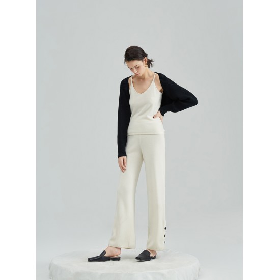 ETERNITY WOOL PANTS (IVORY)