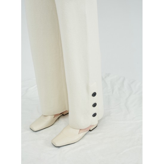 ETERNITY WOOL PANTS (IVORY)