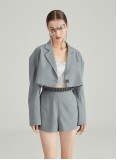 VIBES BLAZER TWO-PIECE (GREY)