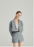 VIBES BLAZER TWO-PIECE (GREY)