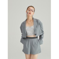 VIBES BLAZER TWO-PIECE (GREY)