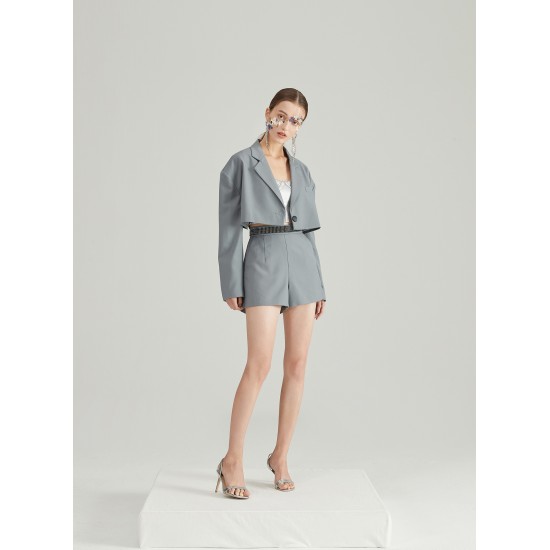 VIBES BLAZER TWO-PIECE (GREY)