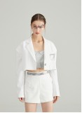 VIBES BLAZER TWO-PIECE (WHITE)