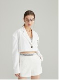 VIBES BLAZER TWO-PIECE (WHITE)