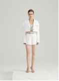 VIBES BLAZER TWO-PIECE (WHITE)