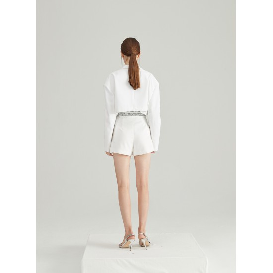 VIBES BLAZER TWO-PIECE (WHITE)