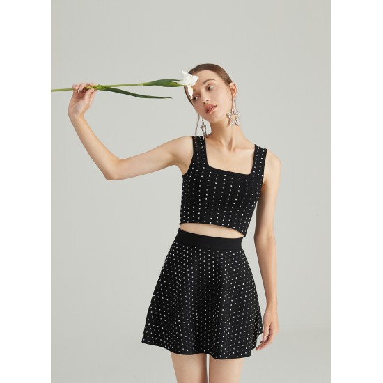 KARAT KNIT TWO-PIECE (BLACK)