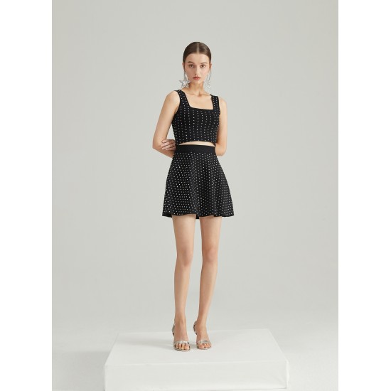 KARAT KNIT TWO-PIECE (BLACK)