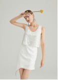 FLAKY ASHES DRESS (IVORY)