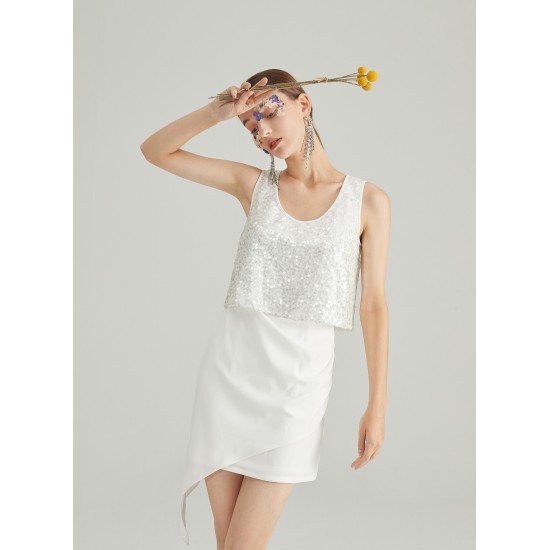 FLAKY ASHES DRESS (IVORY)