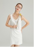 FLAKY ASHES DRESS (IVORY)