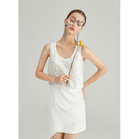 FLAKY ASHES DRESS (IVORY)