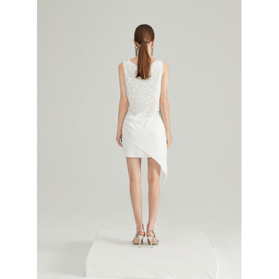 FLAKY ASHES DRESS (IVORY)