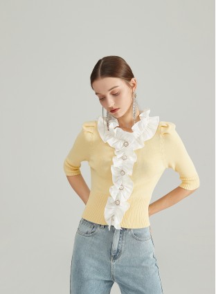 SCORPIO KNIT TOP (YELLOW)