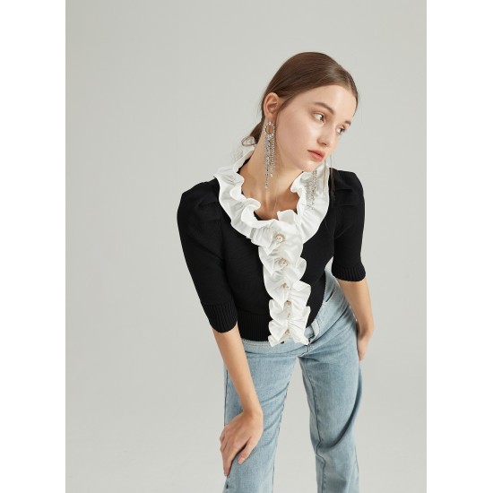 SCORPIO KNIT TOP (BLACK)