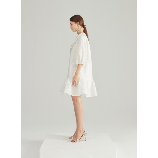 CLOVER FLARED DRESS (IVORY)