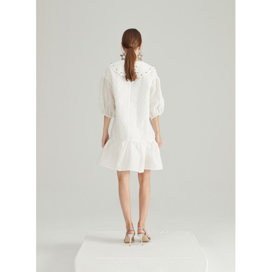 CLOVER FLARED DRESS (IVORY)