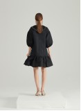 CLOVER FLARED DRESS (BLACK)