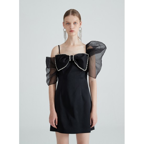 ZOWIE BOWTIE DRESS (BLACK)