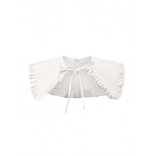 TANIA LEATHER COLLAR (WHITE)