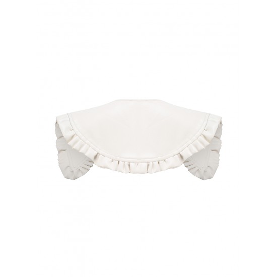 TANIA LEATHER COLLAR (WHITE)