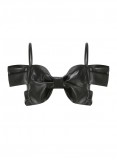 LEATHER BOWTIE BUSTIER (BLACK)