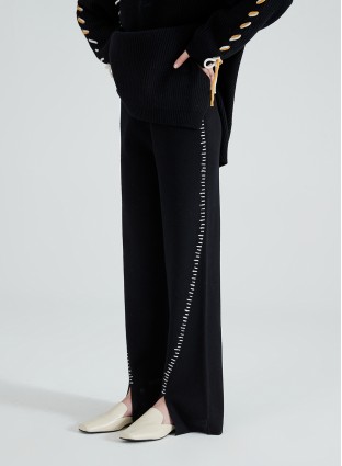 EVE WOOL PANTS (BLACK)