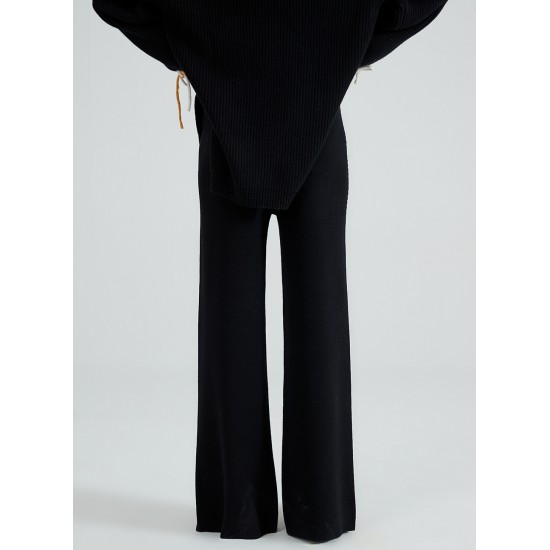 EVE WOOL PANTS (BLACK)